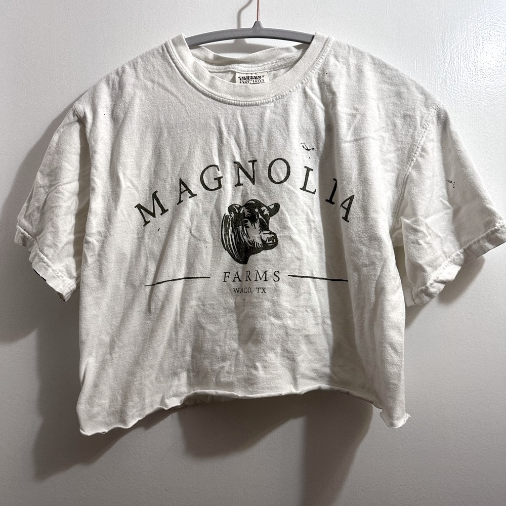 Magnolia White Crop T-Shirt
